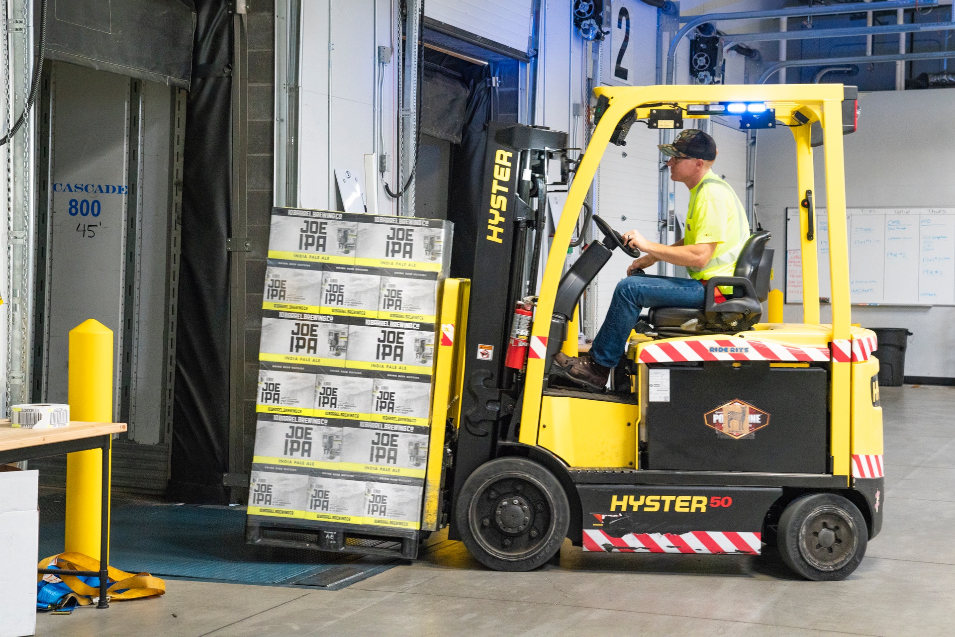 Forklift operator freezer, stores & shipping department